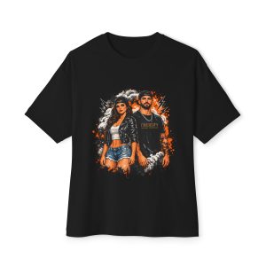 Couple Portrait Tee — Retro Streetwear Graphic Shirt